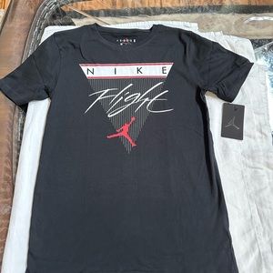 Nike Air Jordan Jumpman Flight Tee Shirt Black Boy’s Size Large